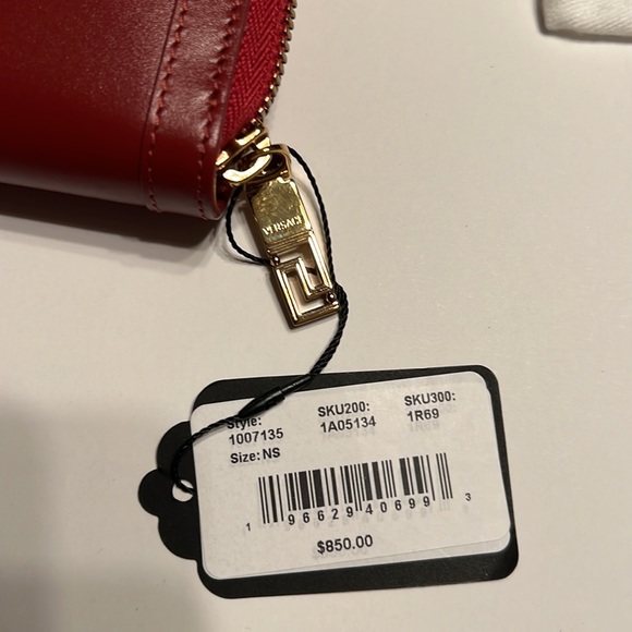 Versace Leather Zip Around Wallet - Picture 10 of 10